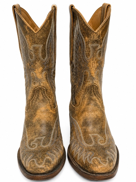 Old Gringo Shoes - Old Gringo Eagle Stitch Cowboy Boots Women’s 8.5B Distressed Brown Leather